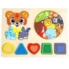 Wooden Chunky Animal 3D Puzzle