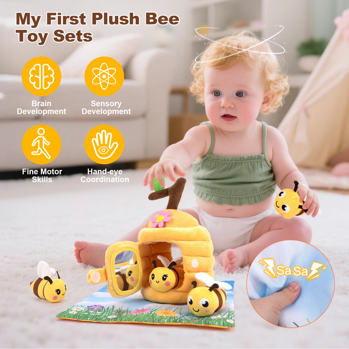 Soft Plush Sensory Play Sets for Babies