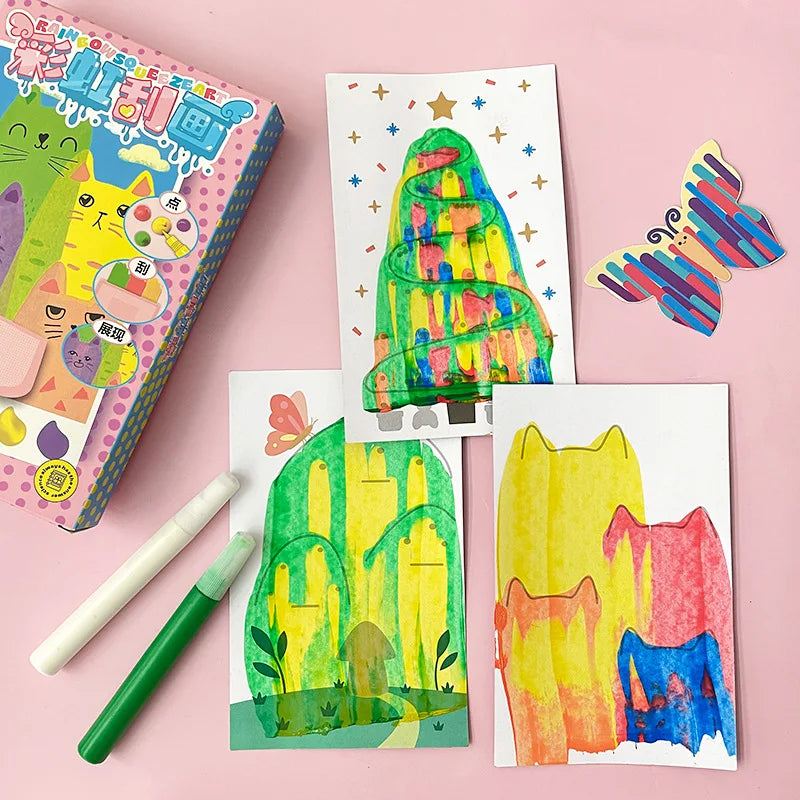 Mess-Free Rainbow Scratch Art Kit, photo 2