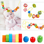 Wooden Threading Beads Lacing Toy