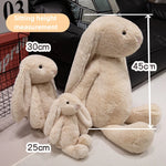 Kawaii Long-Ears Rabbit Plush Pillow – Soft Healing Bunny Doll