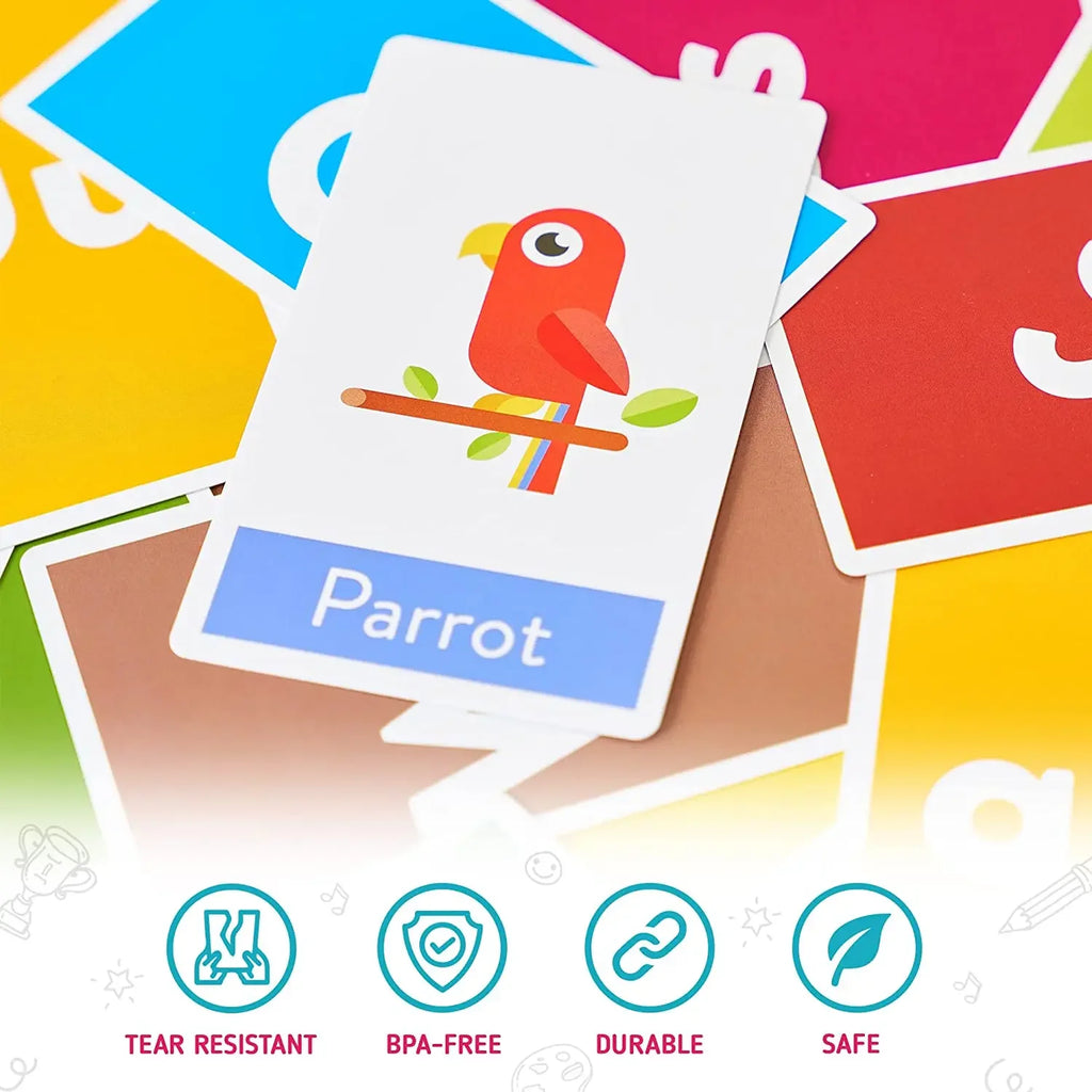 ABC and Numbers Flashcards for Preschoolers (58 Cards)