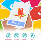 ABC and Numbers Flashcards for Preschoolers (58 Cards)