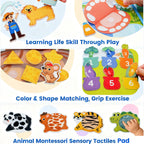 Montessori Giraffe Busy Board Quiet Book