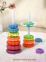 UiTeZool Spinning Stacker – Colorful Montessori Toy