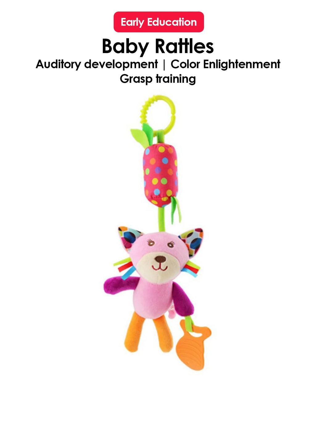 Hanging Animal Rattle with Bell