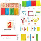 Montessori Wooden Counting Sticks Math Set