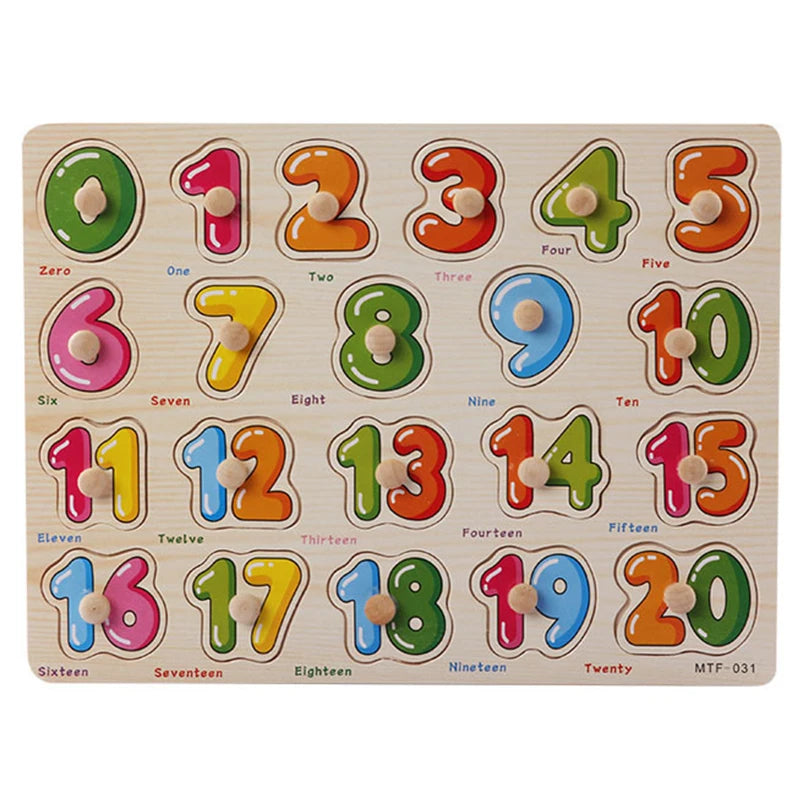 Montessori Wooden Puzzle Board for Toddlers