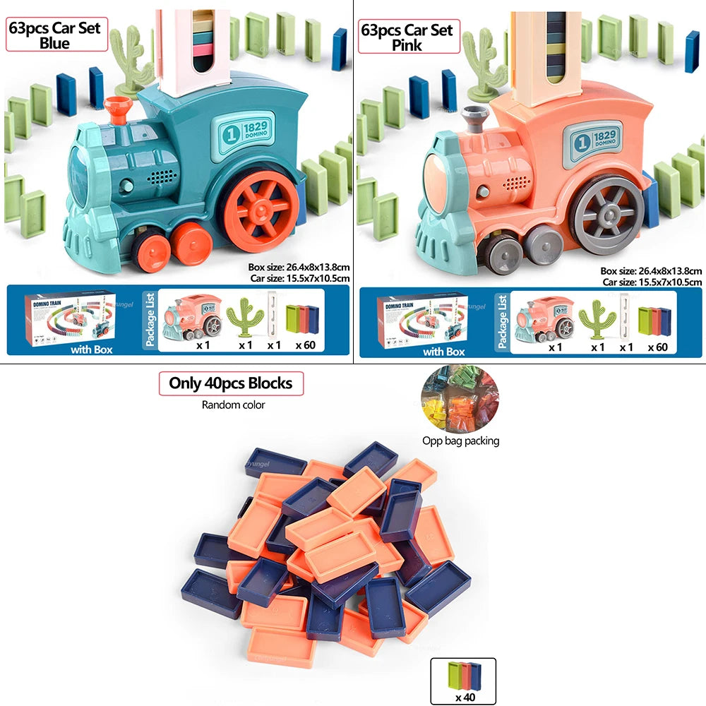 Domino Train Set with Lights and Sounds