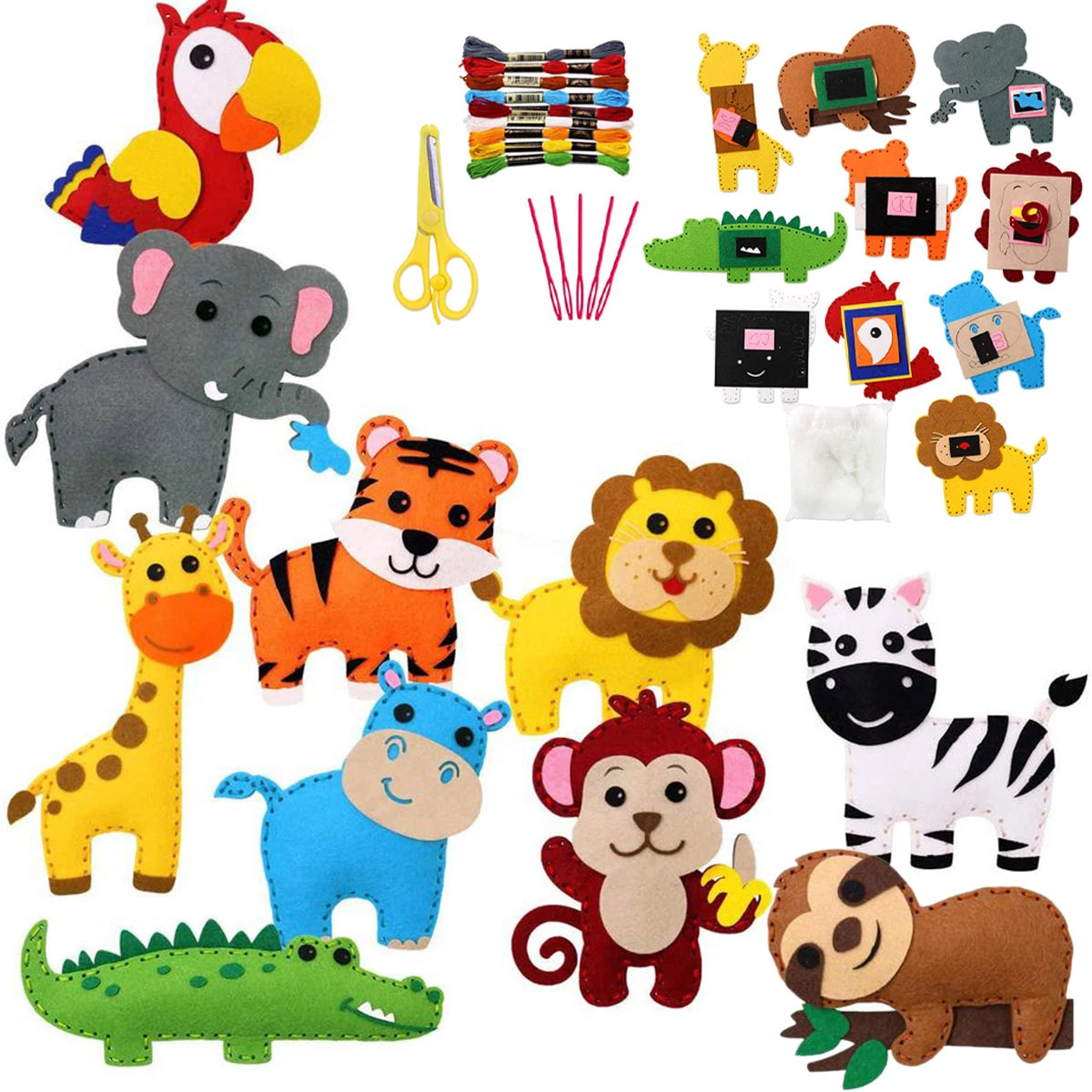DollyCraft Felt Animal Sewing Kit