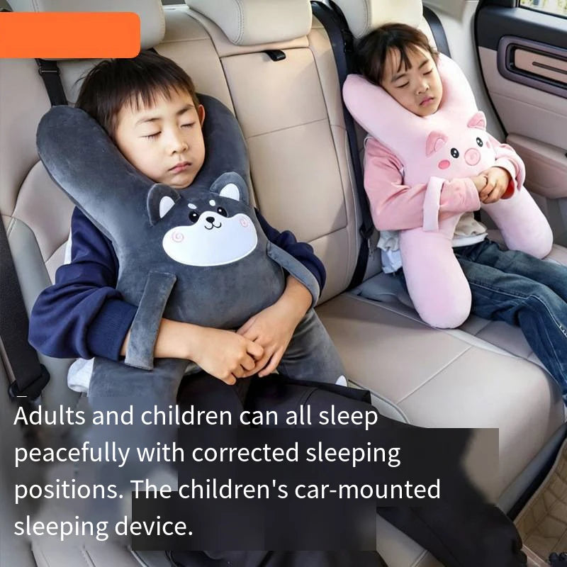 Kids Car Seat Headrest & Lumbar Pillow