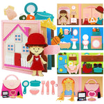 Montessori 3D Busy Book Story Cloth Activity Board