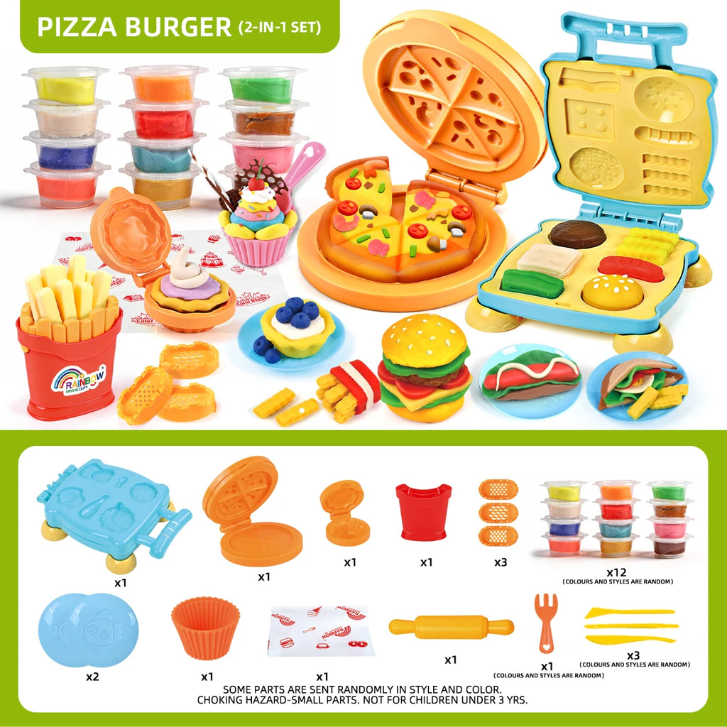 Pretend Chef Play Dough Kit with Molds and Tools