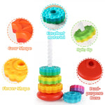 UiTeZool Spinning Stacker – Colorful Montessori Toy