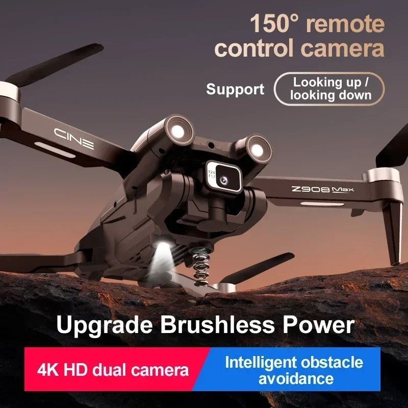 Z908 Pro / MAX 8K Drone – 4K/6K/8K WiFi FPV Quadcopter with Optical Flow & 3-Sided Obstacle Avoidance