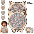 SereniCat 135-Piece Wooden Puzzle