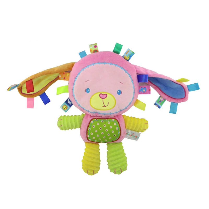 Animal Taggie Plush Rattle with Bell