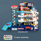 Dinosaur Parking Garage Rail Car Set