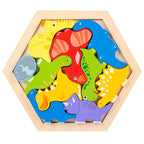 Wooden 3D Cognitive Jigsaw Puzzle