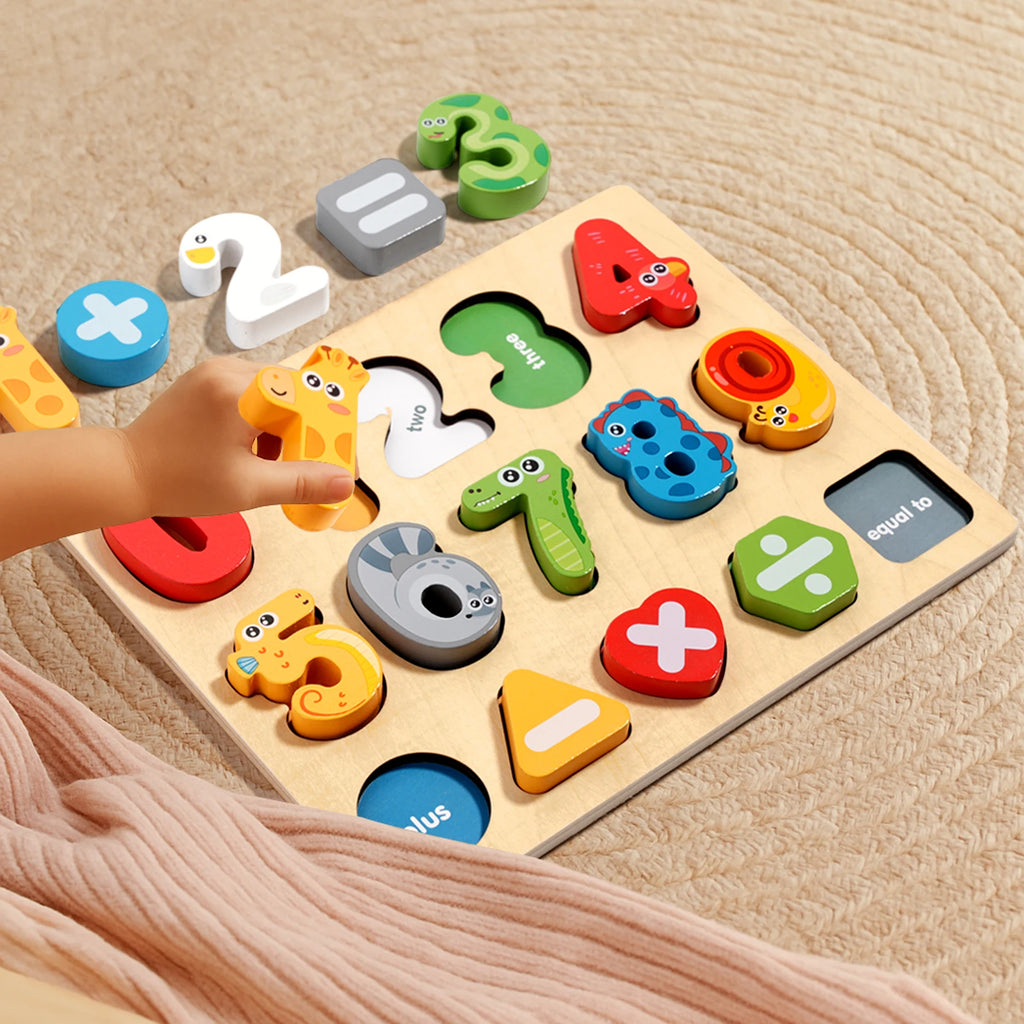 3D Wooden Alphabet & Number Matching Puzzle, photo 4