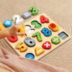 3D Wooden Alphabet & Number Matching Puzzle, photo 4
