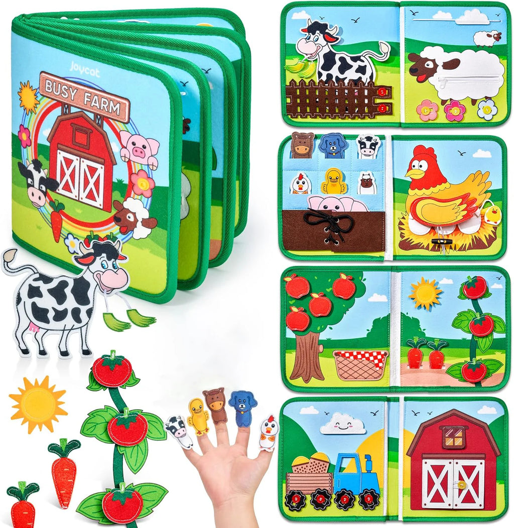 Montessori 3D Busy Book Story Cloth Activity Board