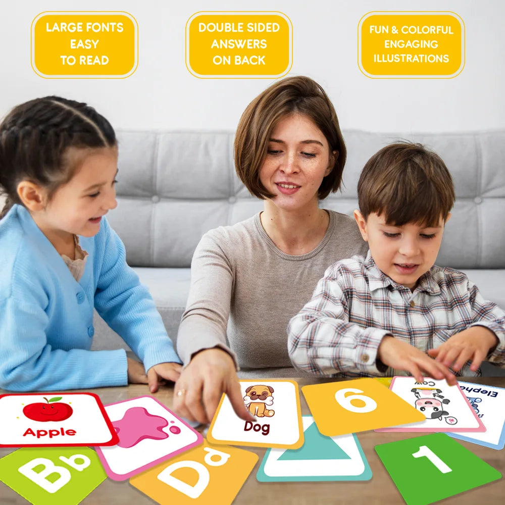 Cartoon English Learning Flash Cards