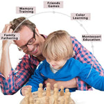 Wooden Montessori Memory Chess