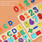 Wooden Alphanumeric Cognitive Puzzle Board, photo 4