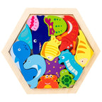 Wooden 3D Cognitive Jigsaw Puzzle