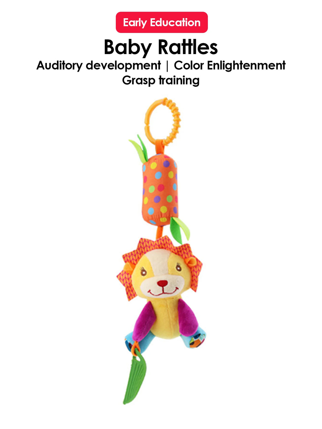 Hanging Animal Rattle with Bell
