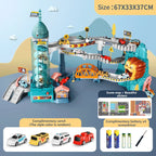 Lion Theme Car Track Racing Set