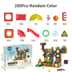 Clear Magnetic Tiles Marble Run Building Set
