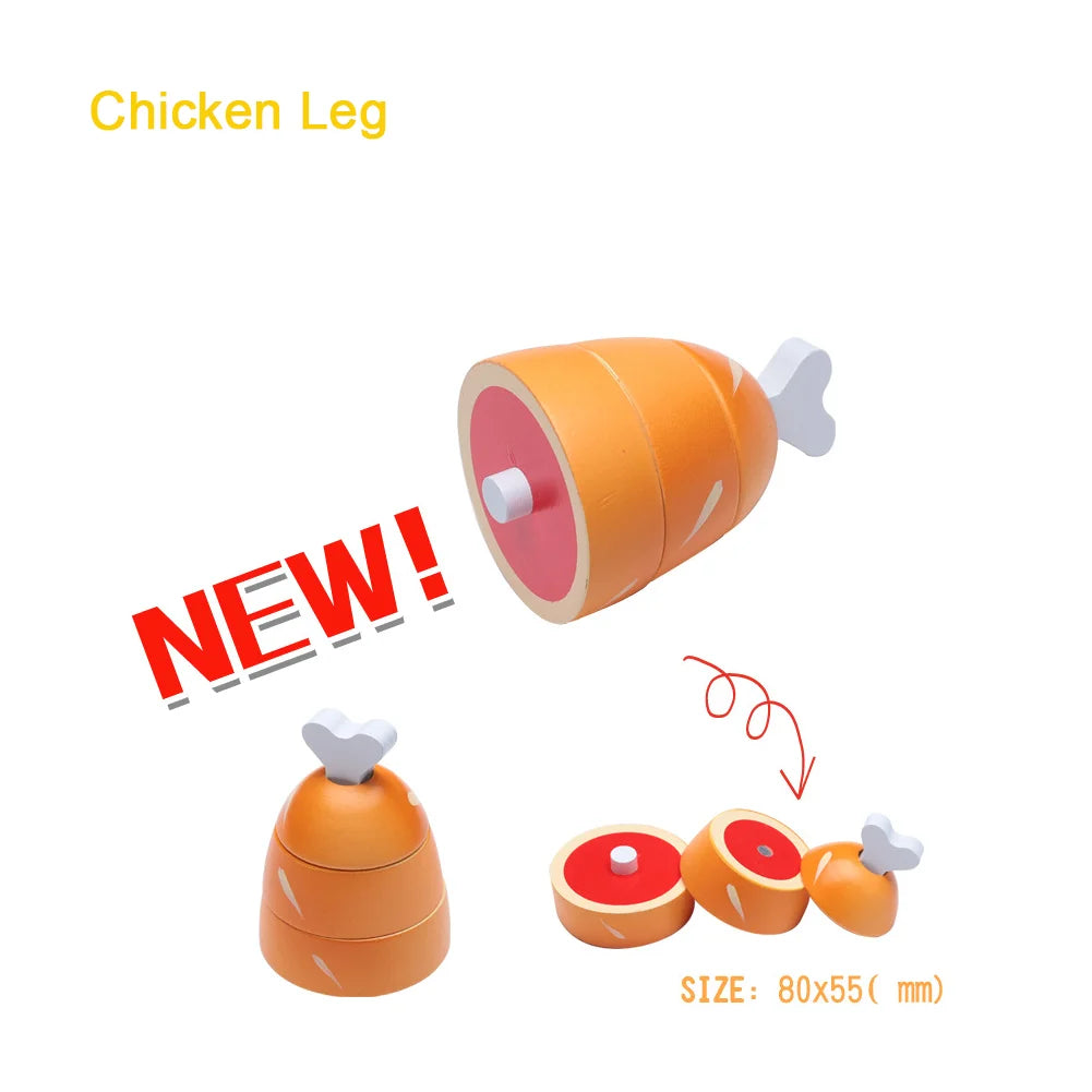 Wooden Pretend Play Food Set