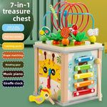 Montessori Wooden Multifunctional Activity Cube