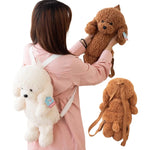 CuddleCarry Teddy Dog Plush Backpack