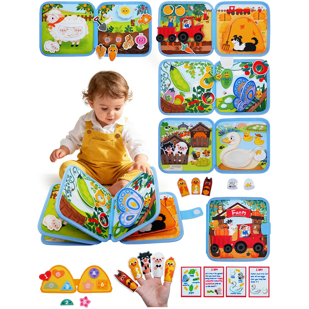 Montessori Giraffe Busy Board Quiet Book