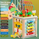 Montessori Wooden Multifunctional Activity Cube