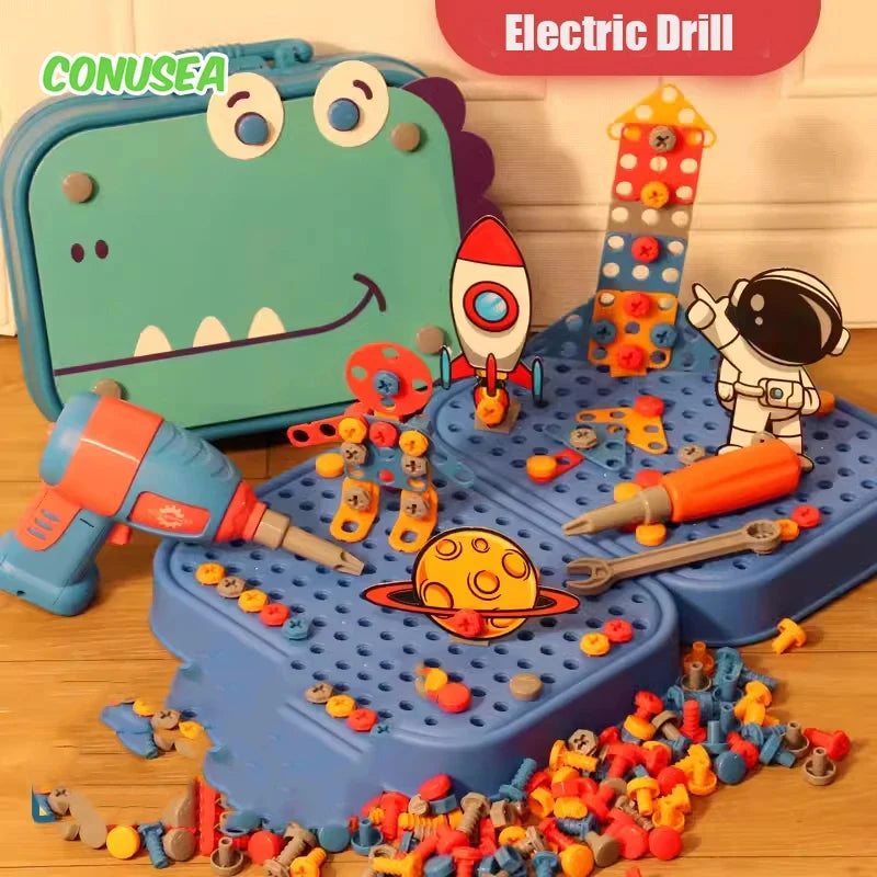Electric Drill Screw Building Puzzle Set