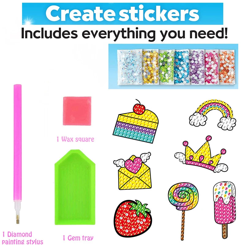 Stick & Paint Magic Gem Sticker Art Kit