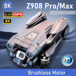 Z908 Pro / MAX 8K Drone – 4K/6K/8K WiFi FPV Quadcopter with Optical Flow & 3-Sided Obstacle Avoidance