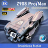 Z908 Pro / MAX 8K Drone – 4K/6K/8K WiFi FPV Quadcopter with Optical Flow & 3-Sided Obstacle Avoidance