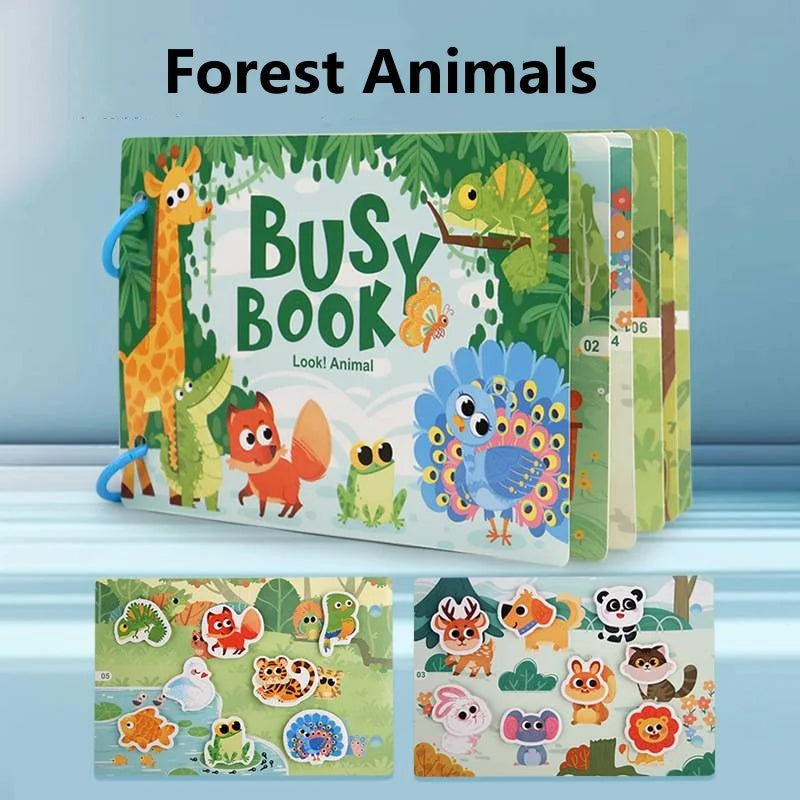 Montessori Quiet Book (Sticker Matching)