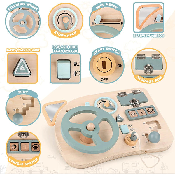 Wooden Montessori Busy Board