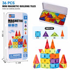 Mini Magnetic Tiles Travel Set in Tin Box