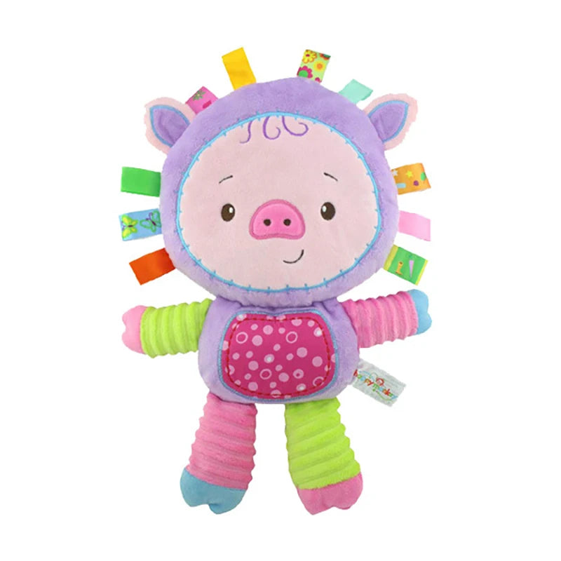 Animal Taggie Plush Rattle with Bell