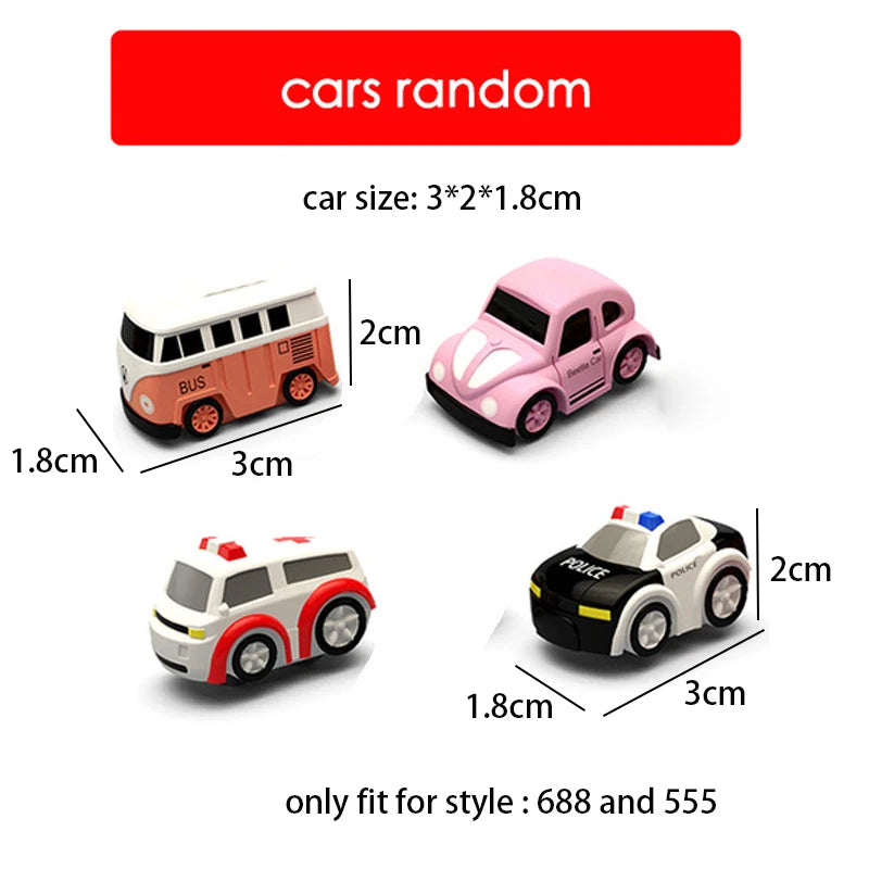 Track Car Parking Playset