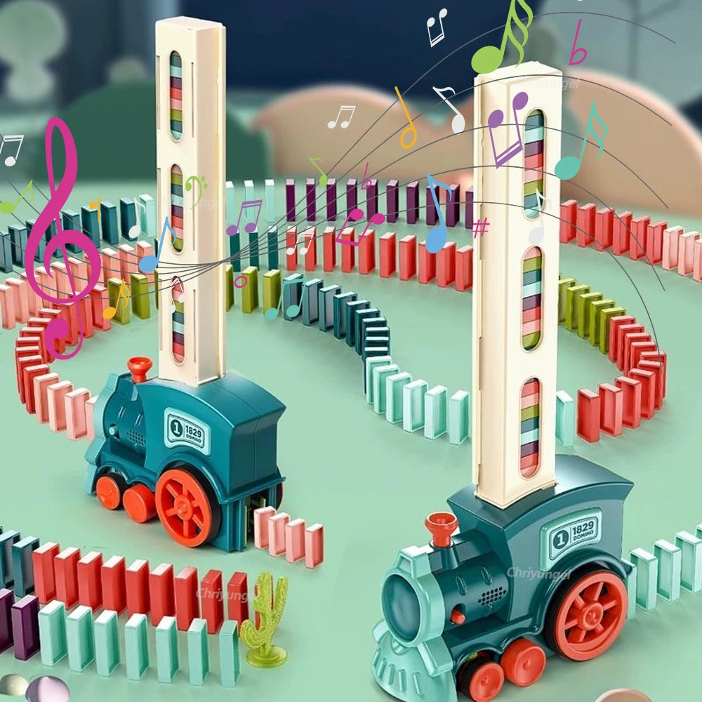 Domino Train Set with Lights and Sounds