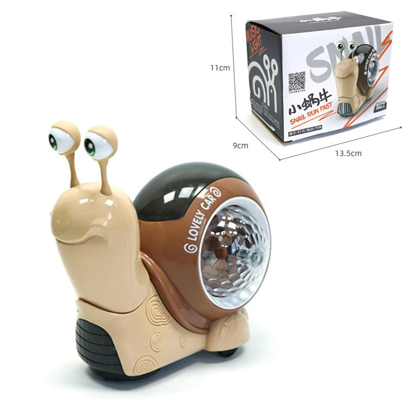 Crawling Crab and Snail Baby Toy with Music and Lights