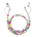 4-in-1 Beaded Charging Cable – 66W Fast Charger